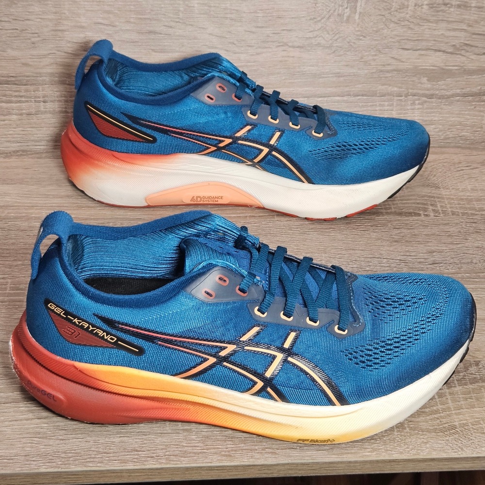 ASICS Gel-Kayano 31 Mens Running Shoes Blue Orange 1011B867 Size 11 Stability